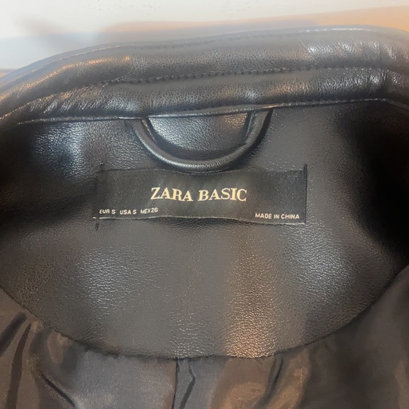 Faux leather this is a pleather jacket. - Picture 8 of 8